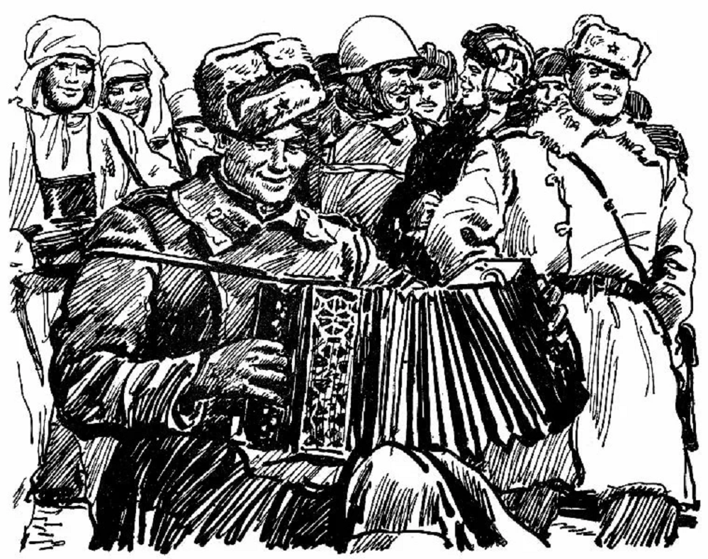Рисунок к василию теркину