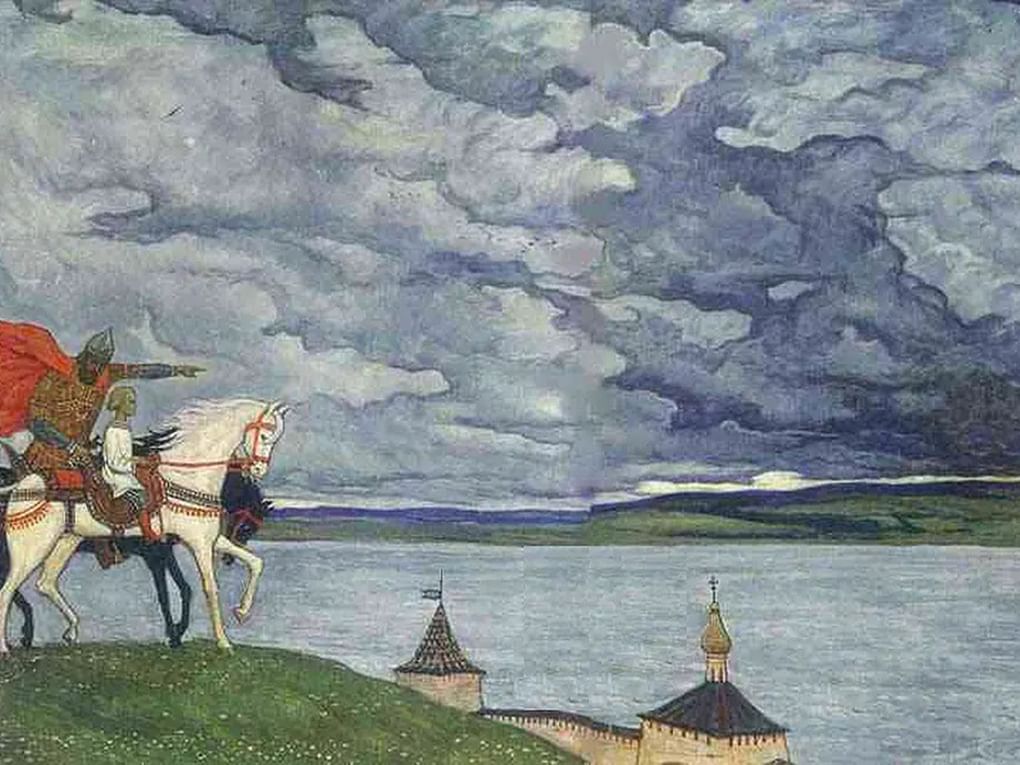 Илья Глазунов. Два принца (фрагмент). 1994. Государственная Третьяковская галерея, Москва