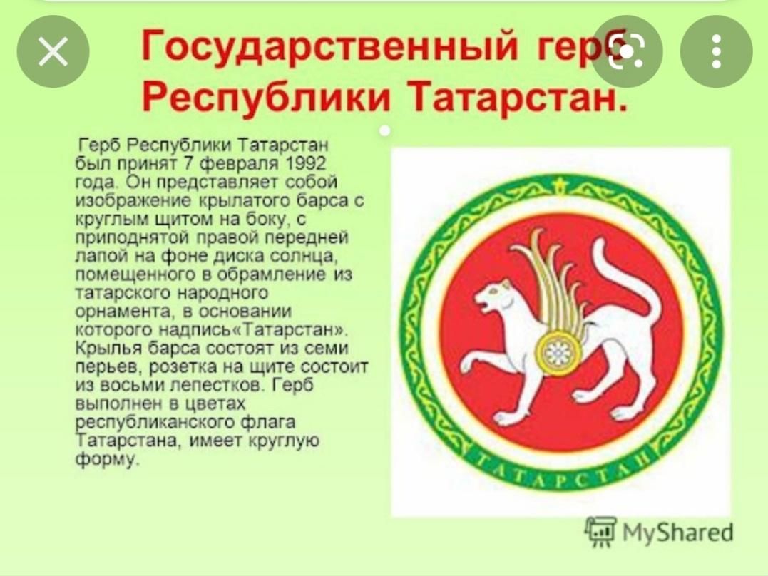 Как выглядит герб и флаг татарстана