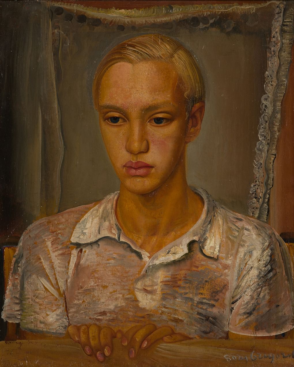 Борис Григорьев. Портрет сына Кирилла. Около 1930. «Центр искусств. Москва», Москва