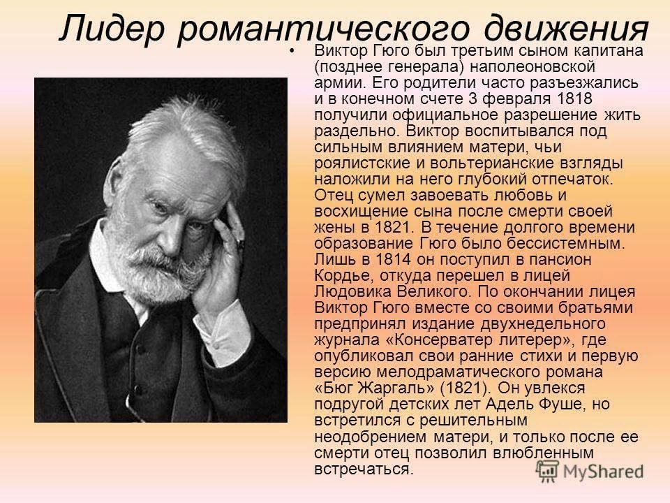 Презентация про виктора гюго