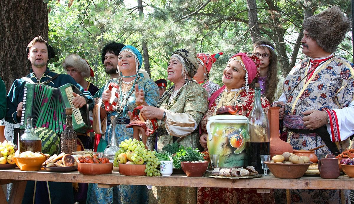 Картинка казачье застолье