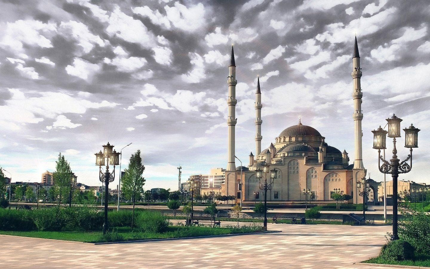 Город Грозный мечеть сердце Чечни