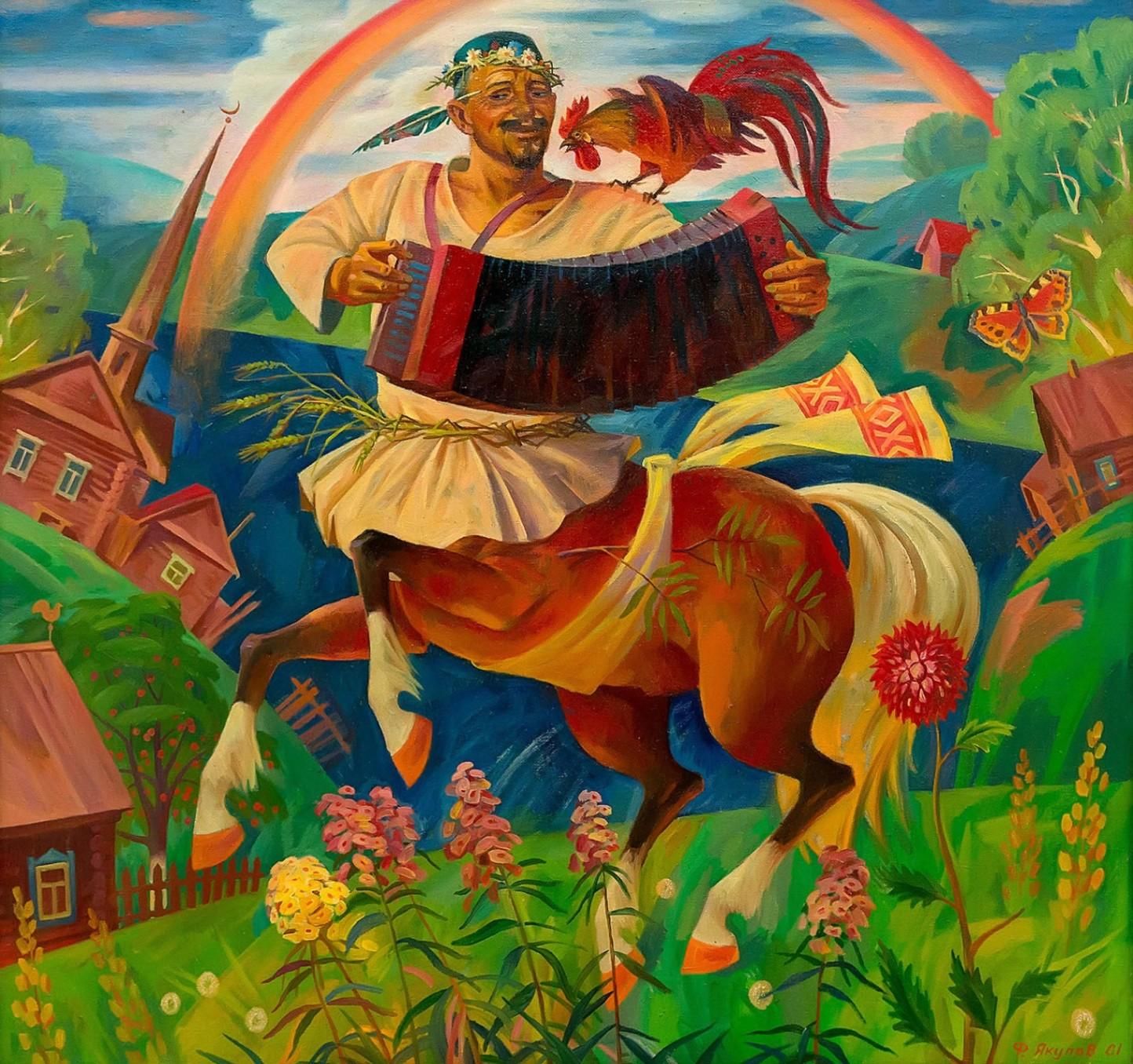 Сабантуй в картинах художников Татарстана