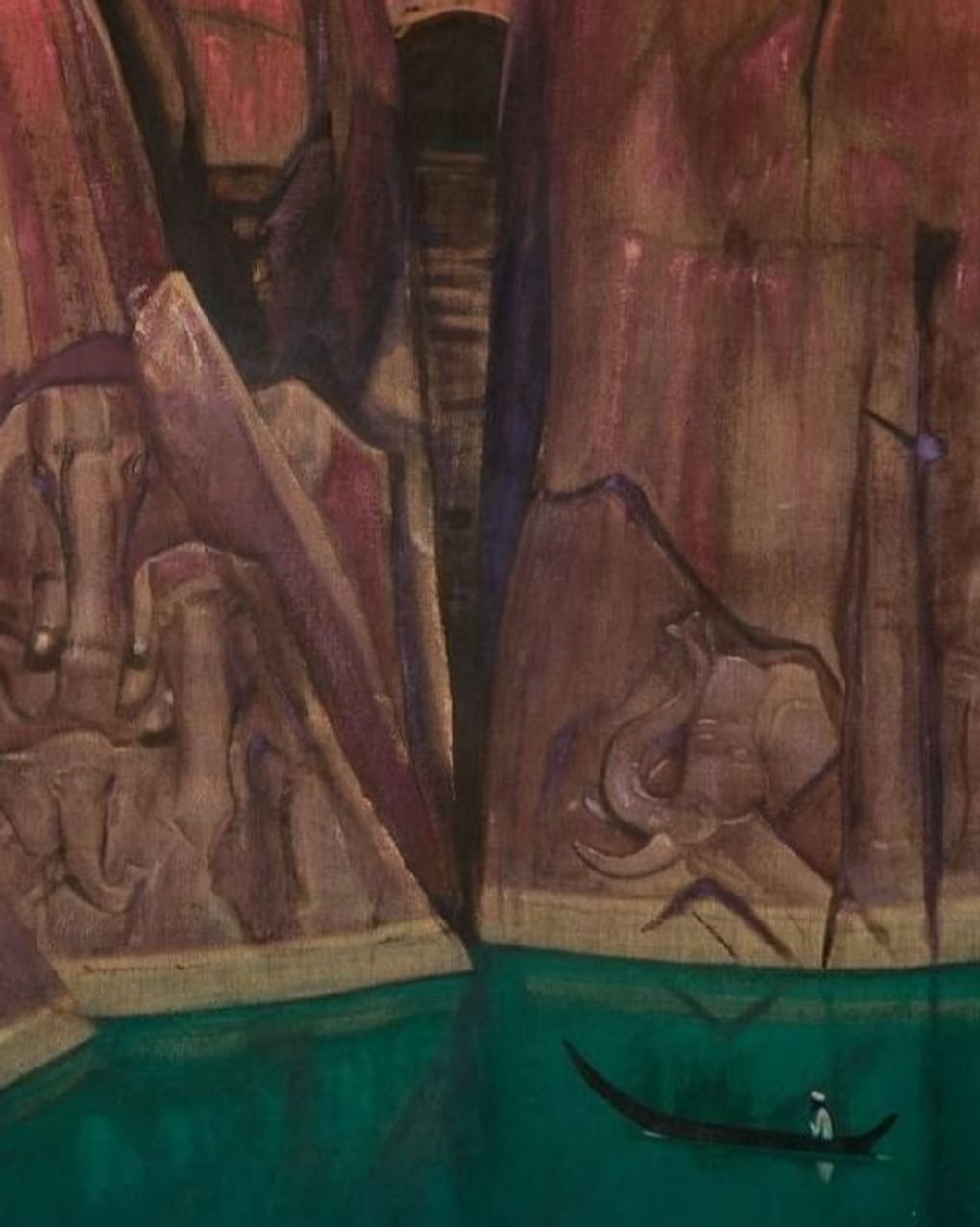 Николай Рерих. Ашрам (фрагмент). 1931. Музей Николая Рериха, Нью-Йорк, США