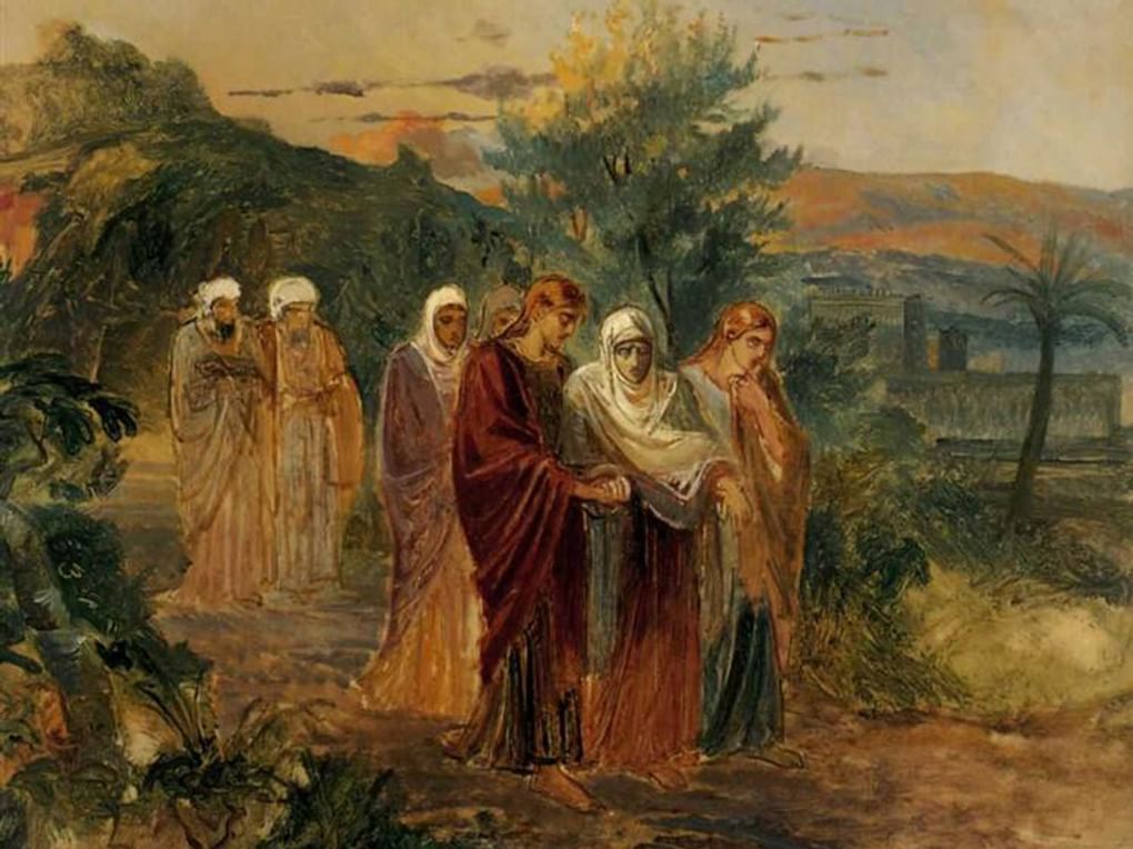 Николай Ге. Возвращение с похорон Христа (фрагмент). 1859. Государственная Третьяковская галерея, Москва