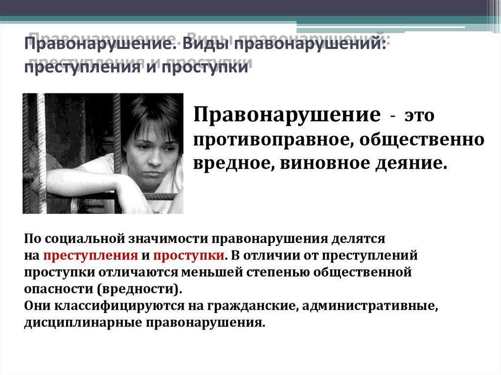 Примеры правонарушений и почему они являются правонарушениями
