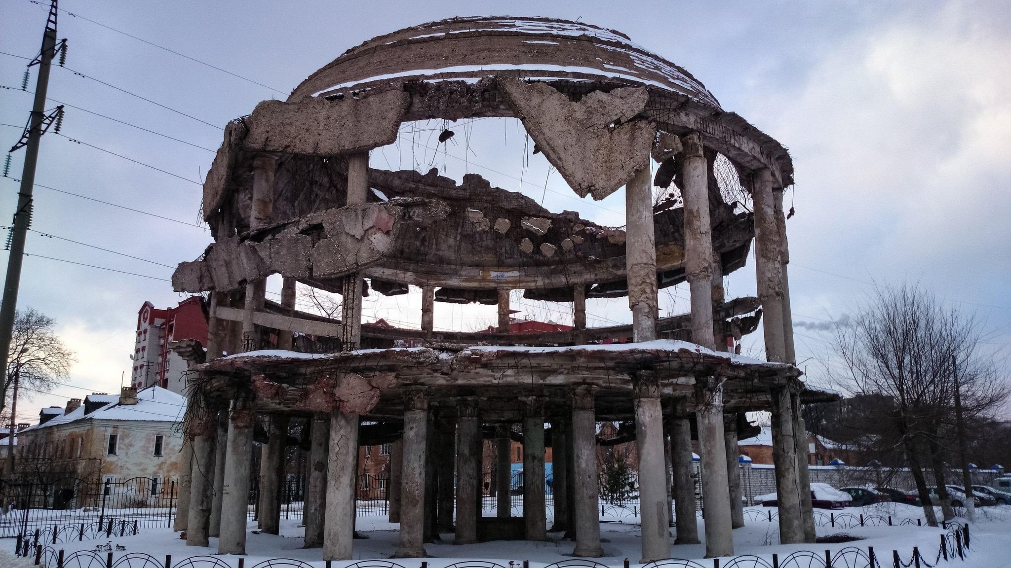 Воронежский мировой. Здание ротонды Воронеж. Разрушенный Воронеж 1943 Ротонда. Ротонда Воронеж 1943. Ротонда (памятник, Воронеж).