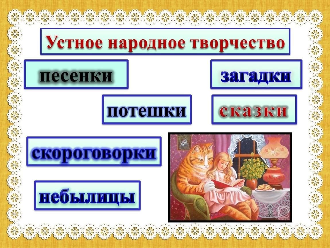 Рисунок к устному народному творчеству