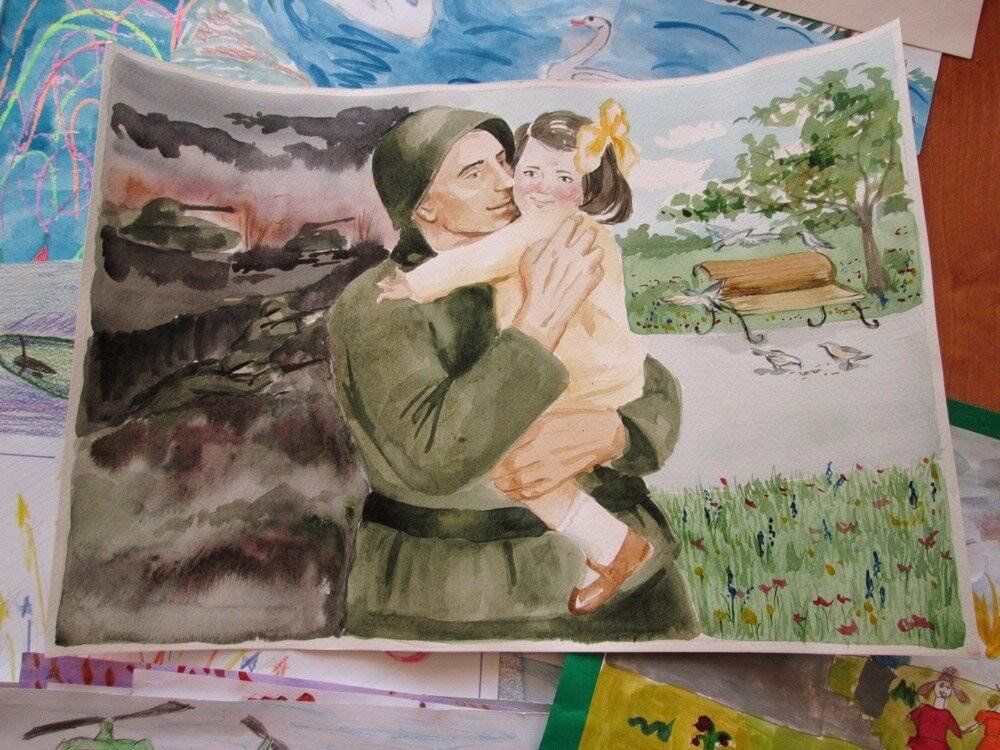 Выставка рисунков вов