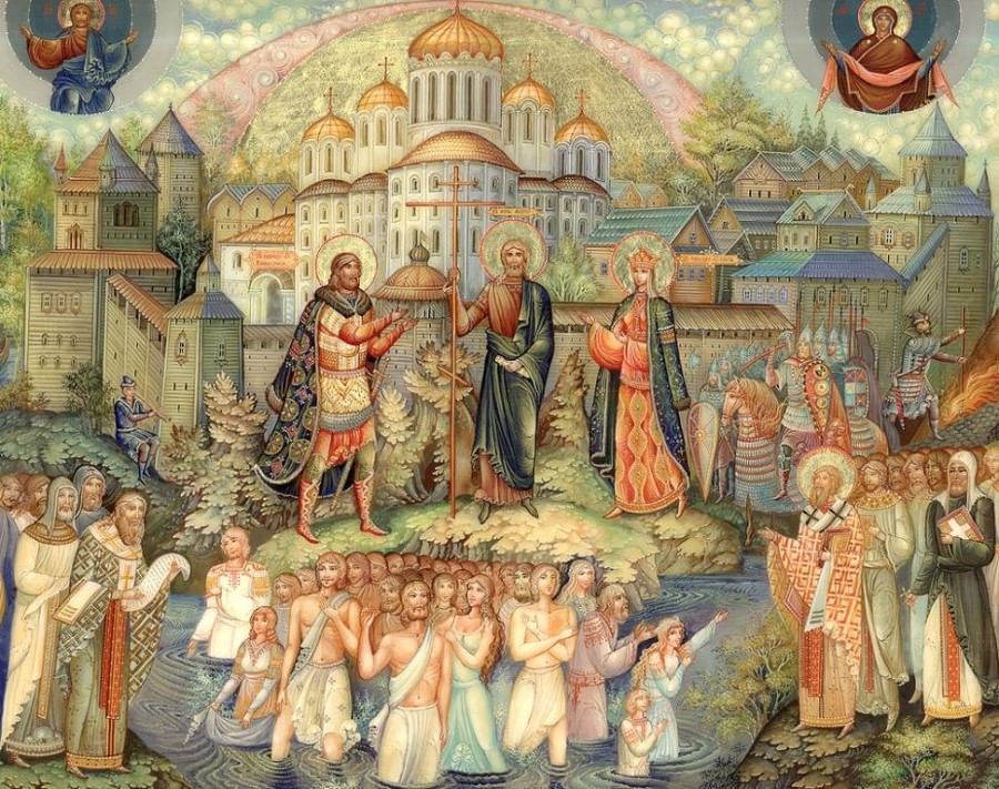 Картина тысячелетие крещения руси