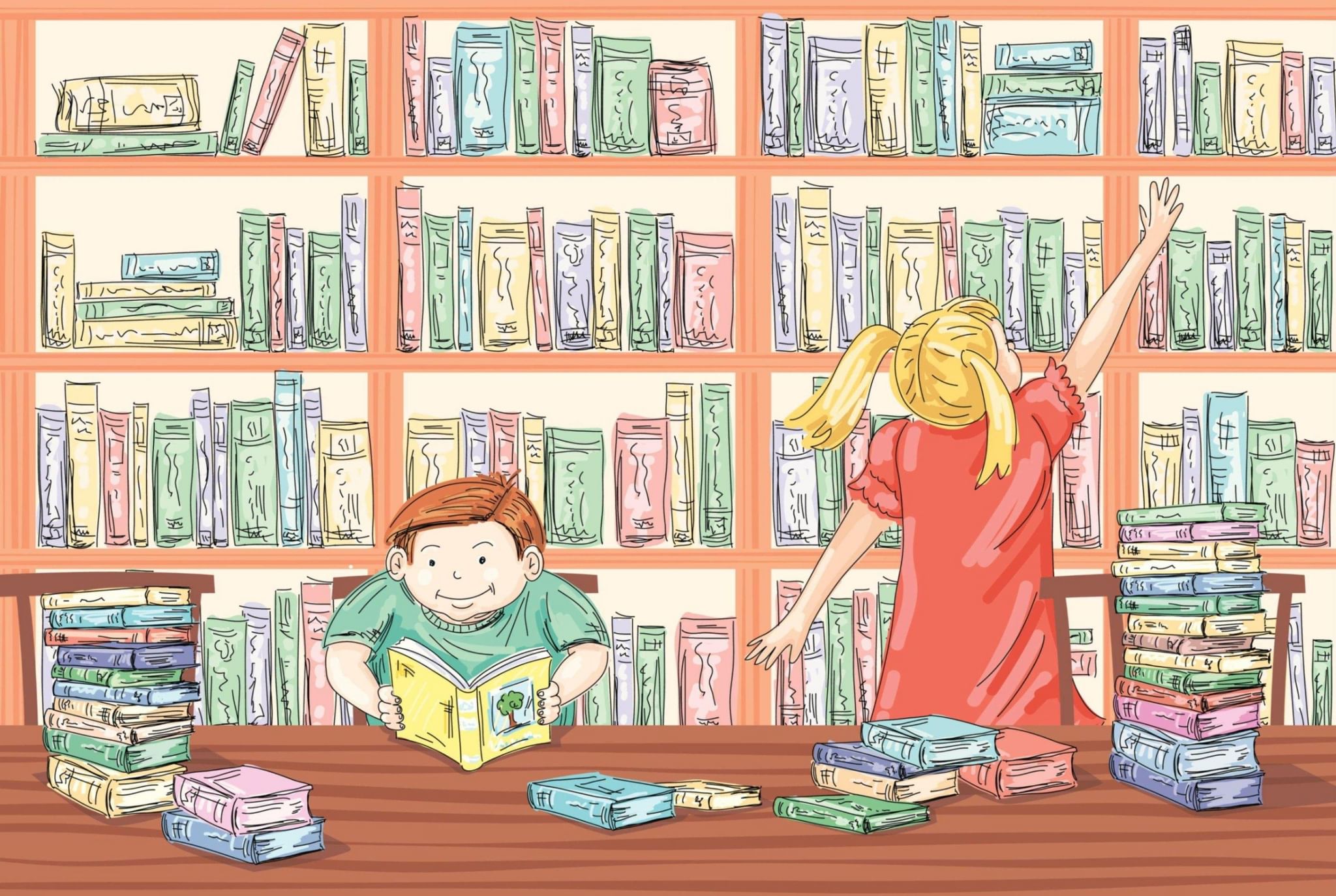 Рисунок на тему библиотека