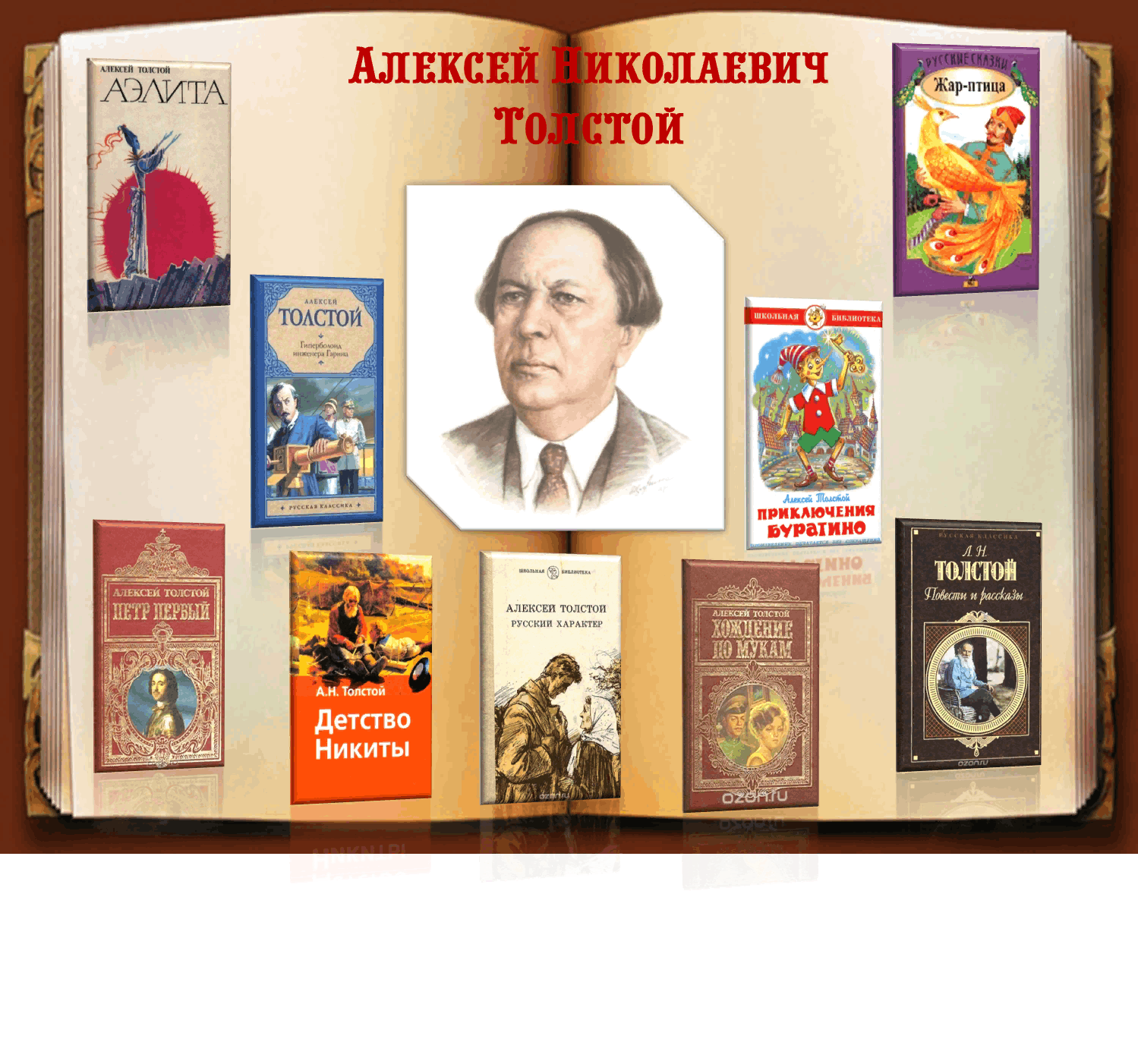 Произведения алексея. Алексей Николаевич толстой 140 лет. 140 Лет со дня рождения русского писателя Алексея Николаевича Толстого. Алексей толстой произведения. 140 Лет а.н.Толстого.