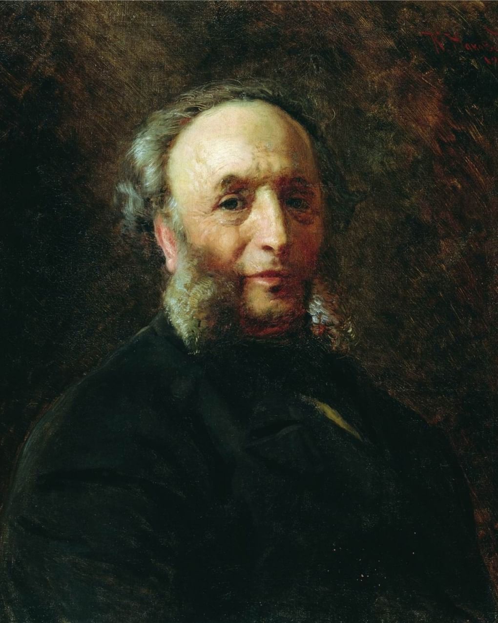 Константин Маковский. Портрет Ивана Айвазовского. 1887. Астраханская государственная картинная галерея им. П.М. Догадина, Астрахань