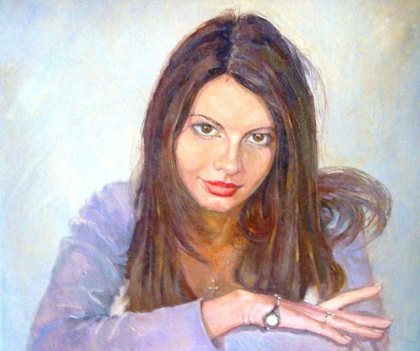 Заказной портрет" картина Яковлева Андрея маслом на холсте - заказать на ArtNow.