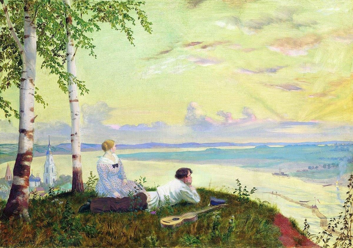 Борис Кустодиев. На Волге. 1922