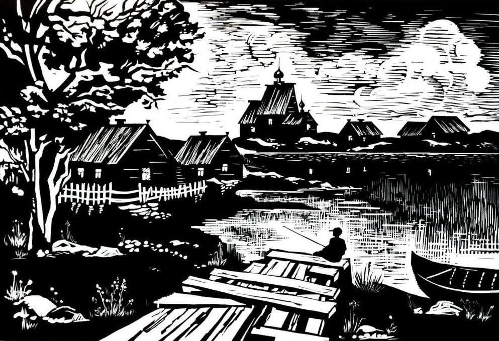 Графика в цвете пейзажи рисунок Мастер-класс "Пейзажная графика" 2023, Казань - дата и место проведения, програм