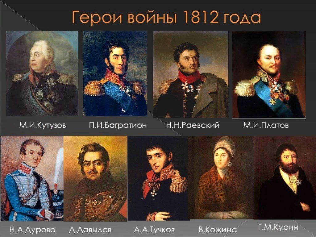 Герои войны 1812 презентация