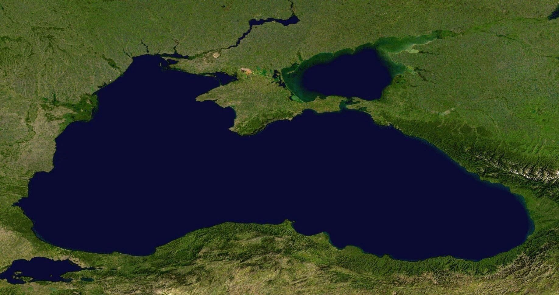 Как выглядит рельеф черного моря