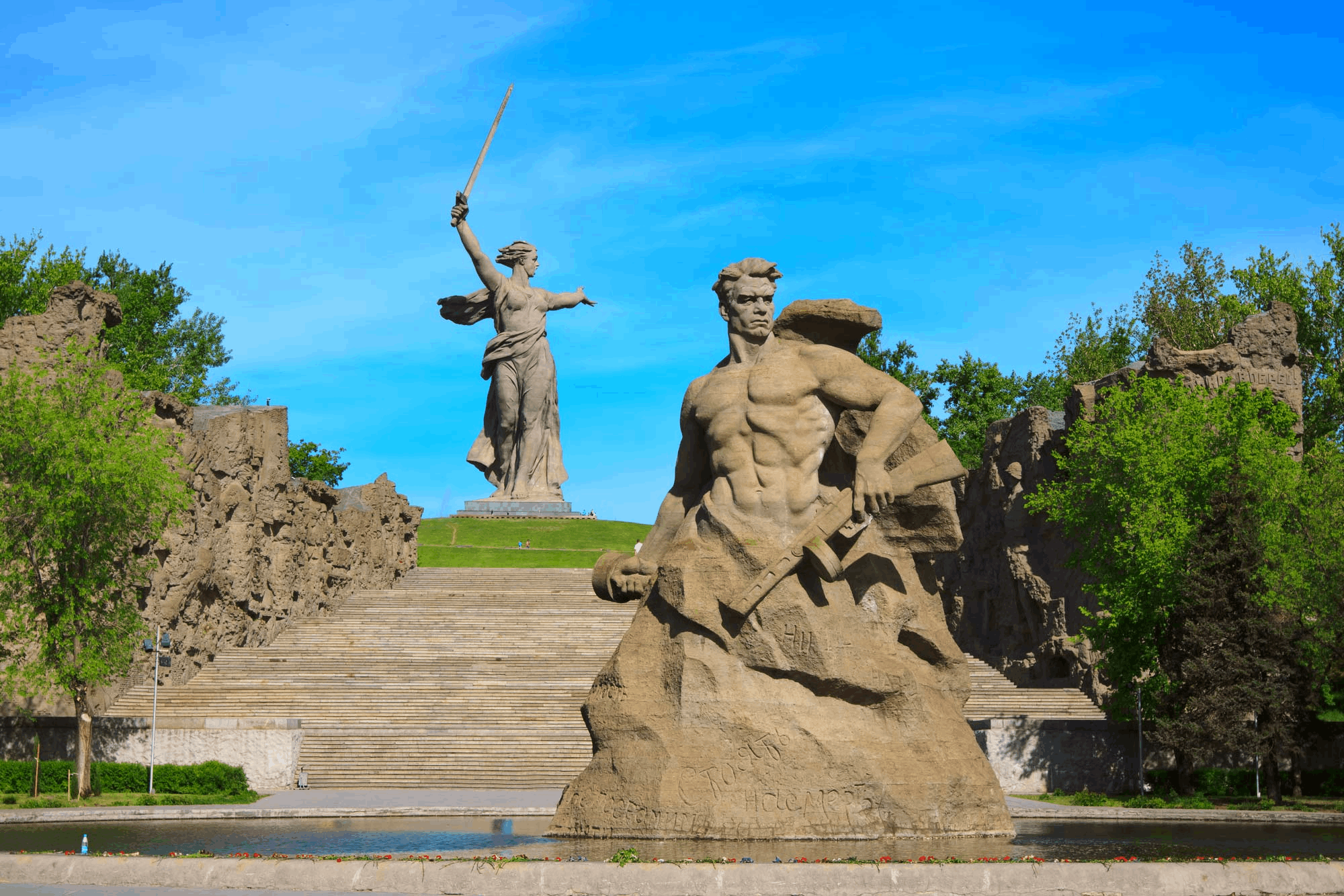 Город герой сталинград рисунок