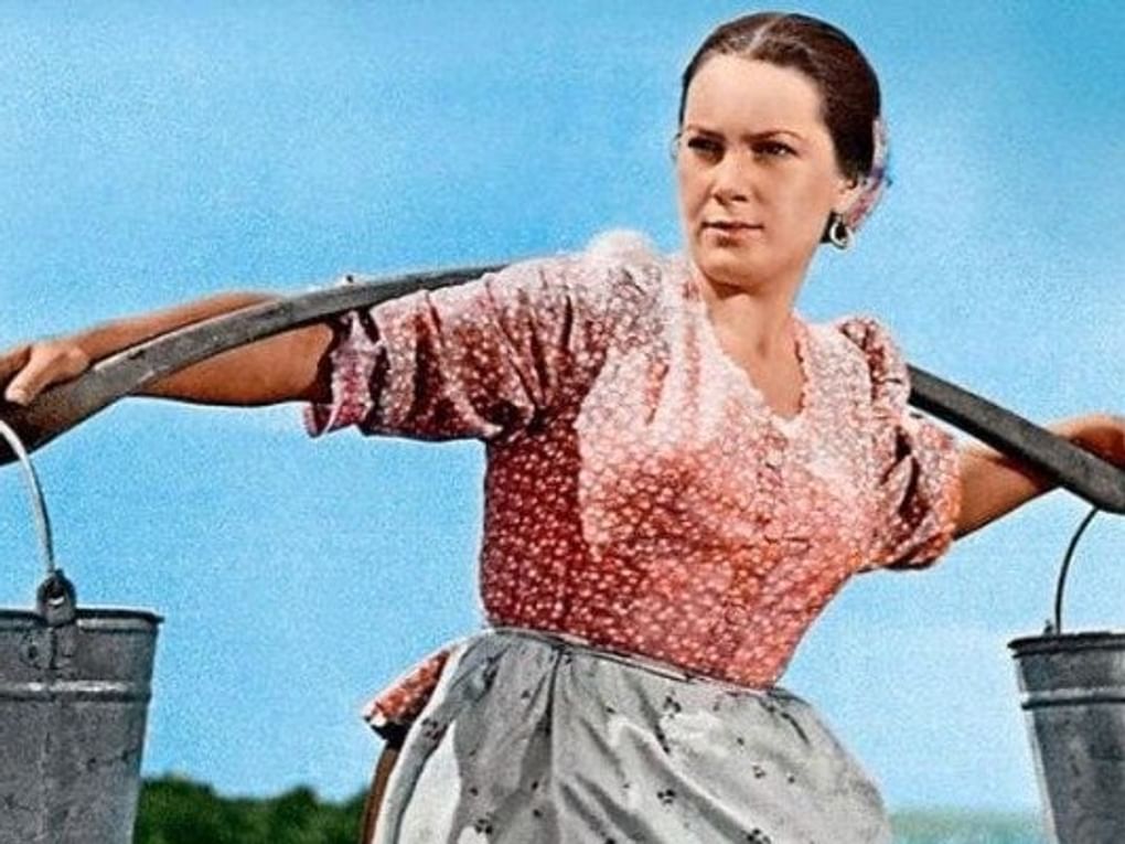 Элина Быстрицкая в роли Аксиньи в художественном фильме Сергея Герасимова «Тихий Дон» (1957–1958)