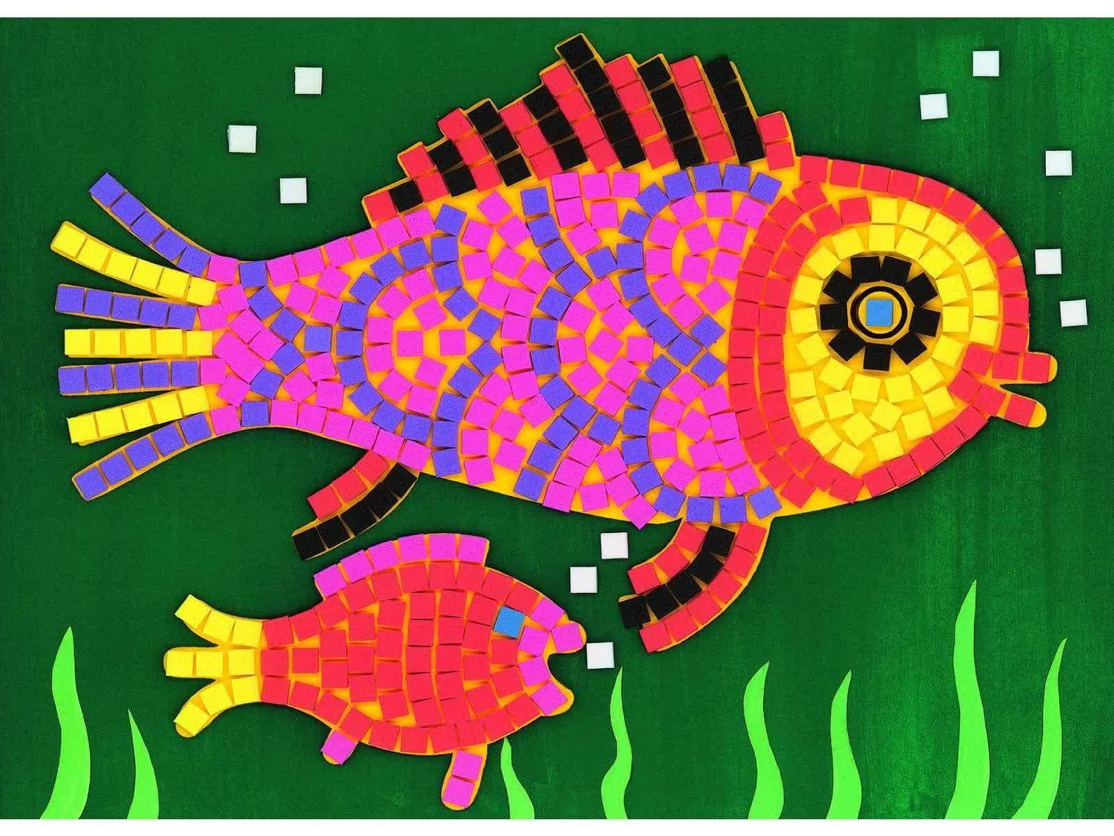 Мозаик 4 класс. Djeco мозаика рыбы 08892. Обрывная мозаика рыбка. Джеко мозаика рыбка. Обрывная аппликация 1 класс рыбка.