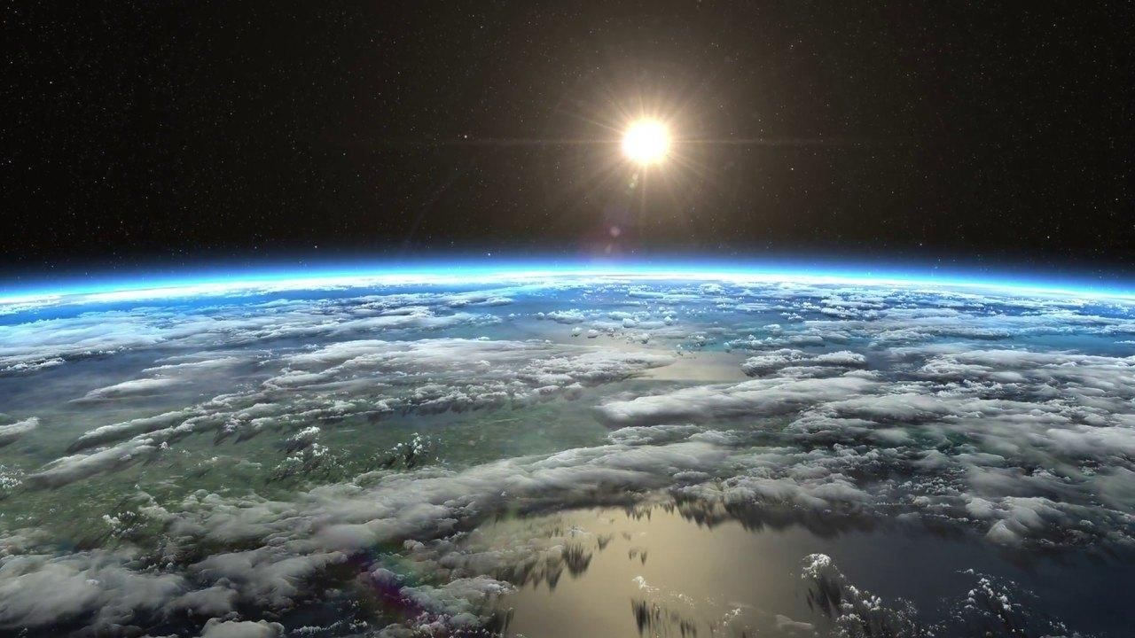Вид солнца с МКС