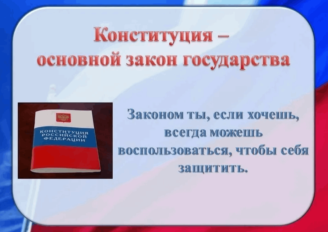 Конституция основной закон российской федерации презентация