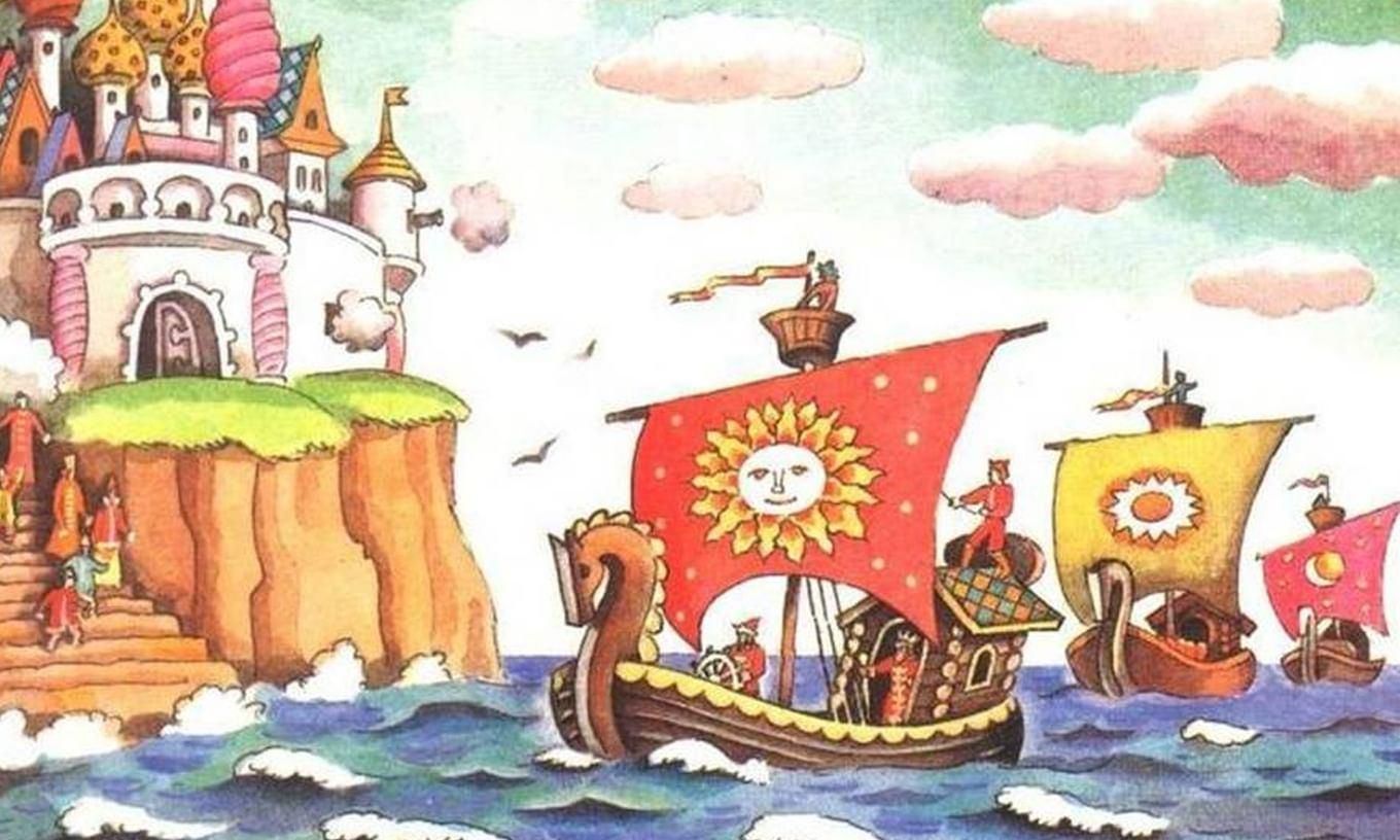 Рисунок на тему ветер по морю гуляет и кораблик подгоняет
