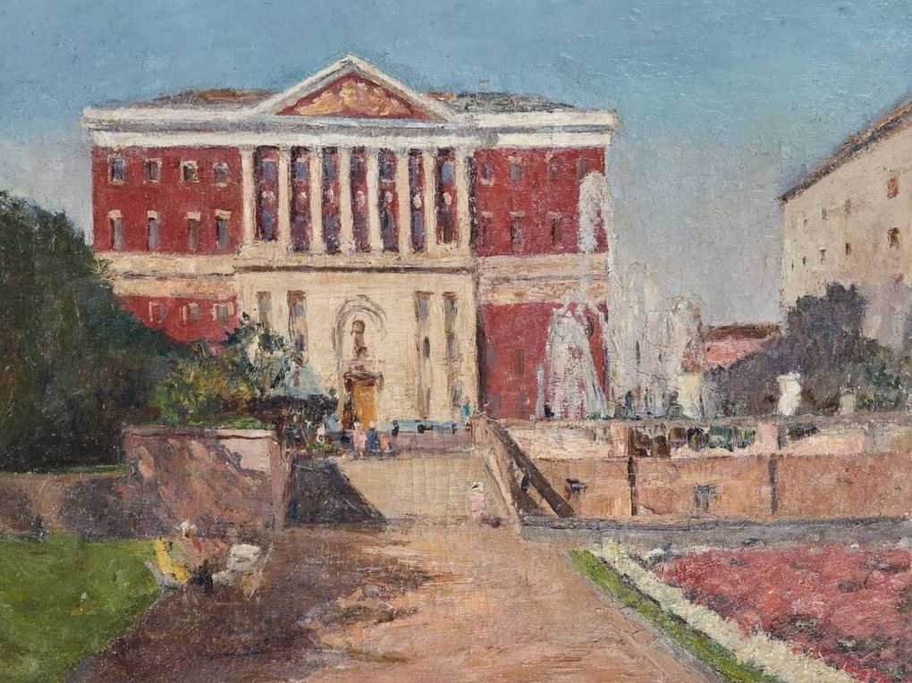 Виктор Сорокин. Моссовет (фрагмент). 1947. Художественный музей им. В.С. Сорокина – Дом Мастера, Липецк