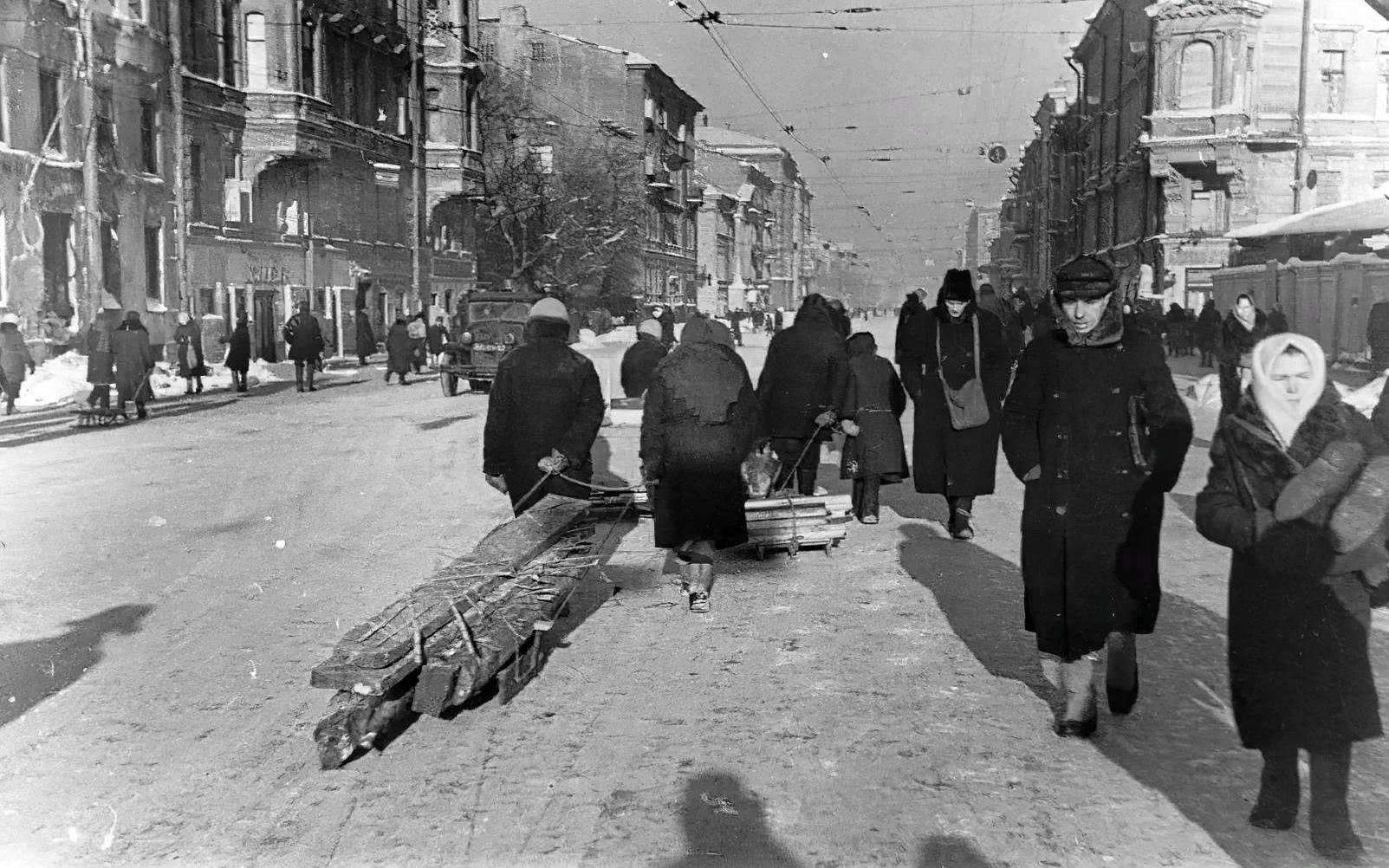 Ленинград фото города во время войны