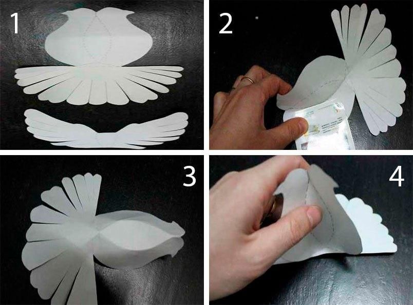 Как сделать голубя из бумаги: идеи поделок для детей
