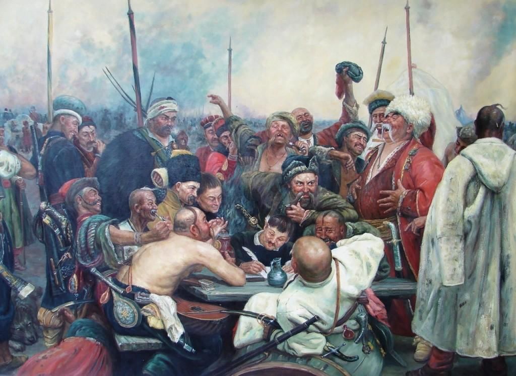 Картина запорожцы пишут письмо турецкому султану фото Час истории "Обряды и традиции казачества" 2021, Шебекинский район - дата и мест