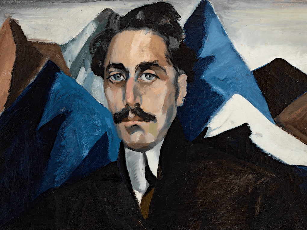 Валентина Ходасевич. Портрет К.И. Евсеева (фрагмент). 1916. Государственный Русский музей, Санкт-Петербург