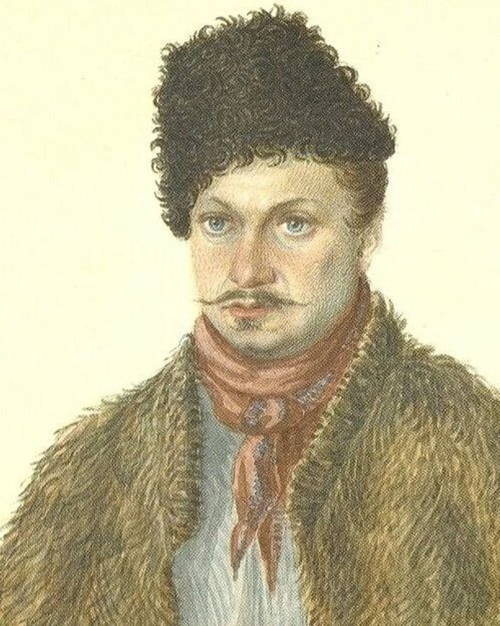Николай Бестужев. Портрет Василия Давыдова. 1839. Частное собрание