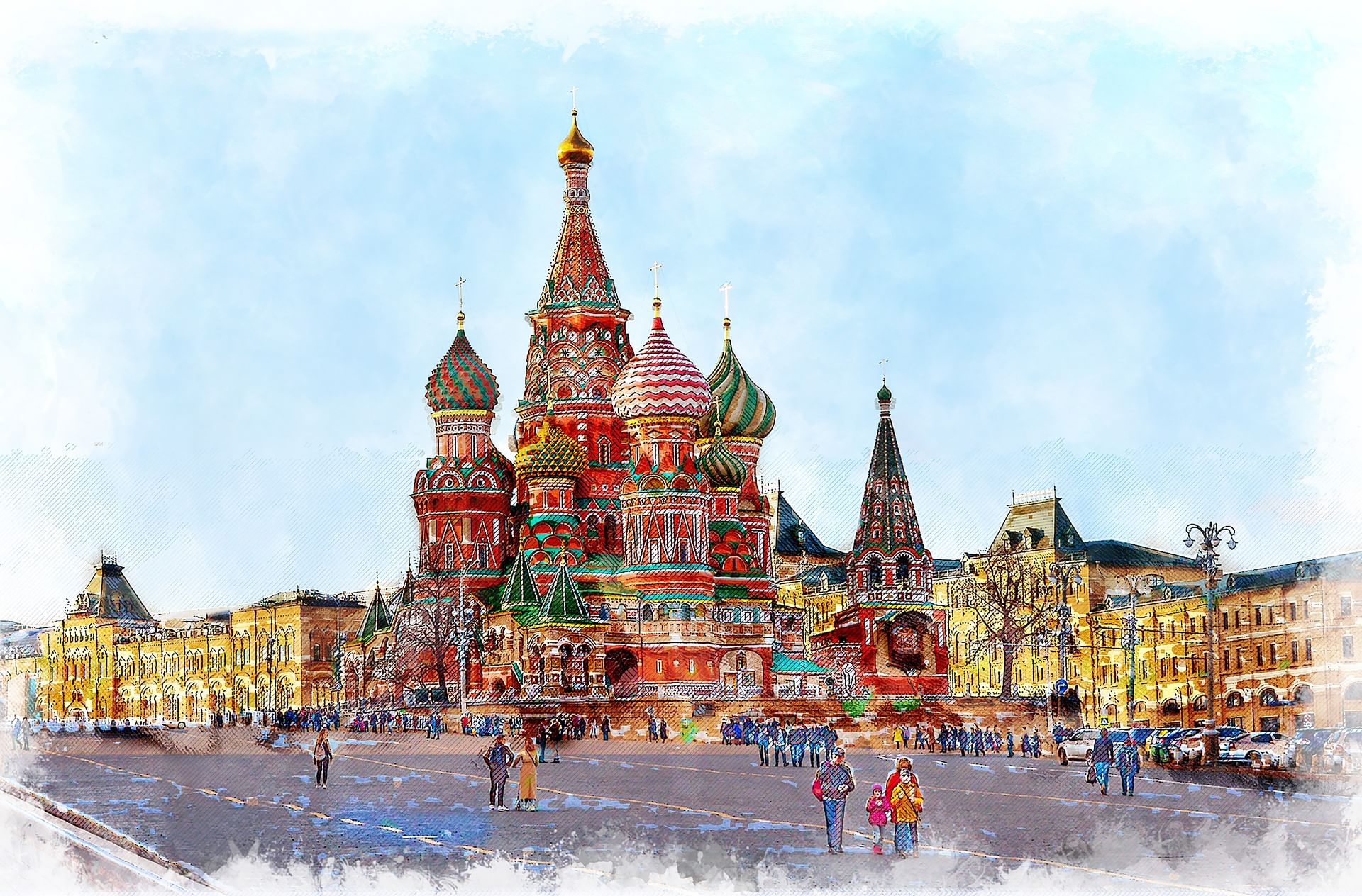 Город москва для детей