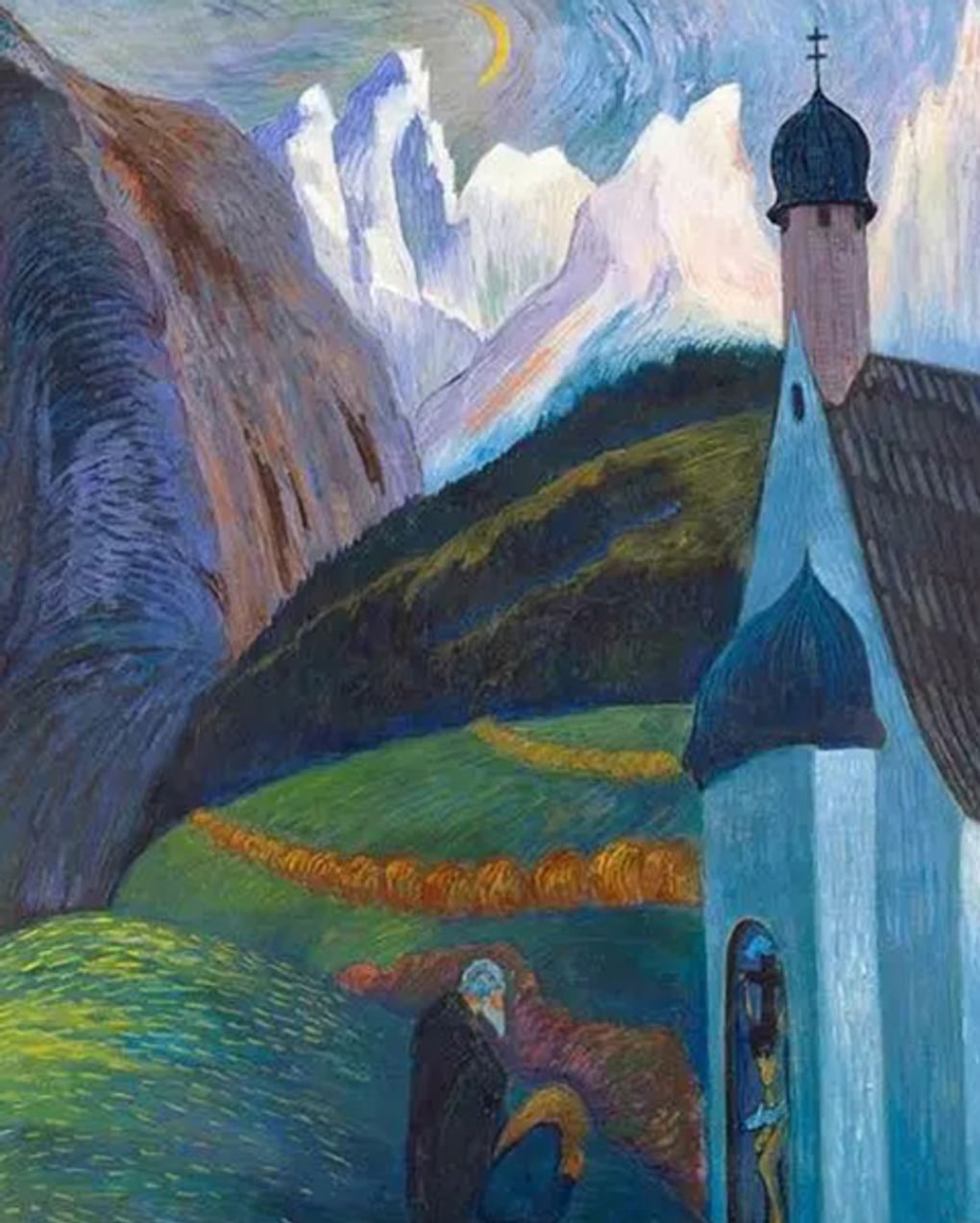 Марианна Веревкина. Молитва (фрагмент). 1910. Городской музей современного искусства, Аскона, Швейцария
