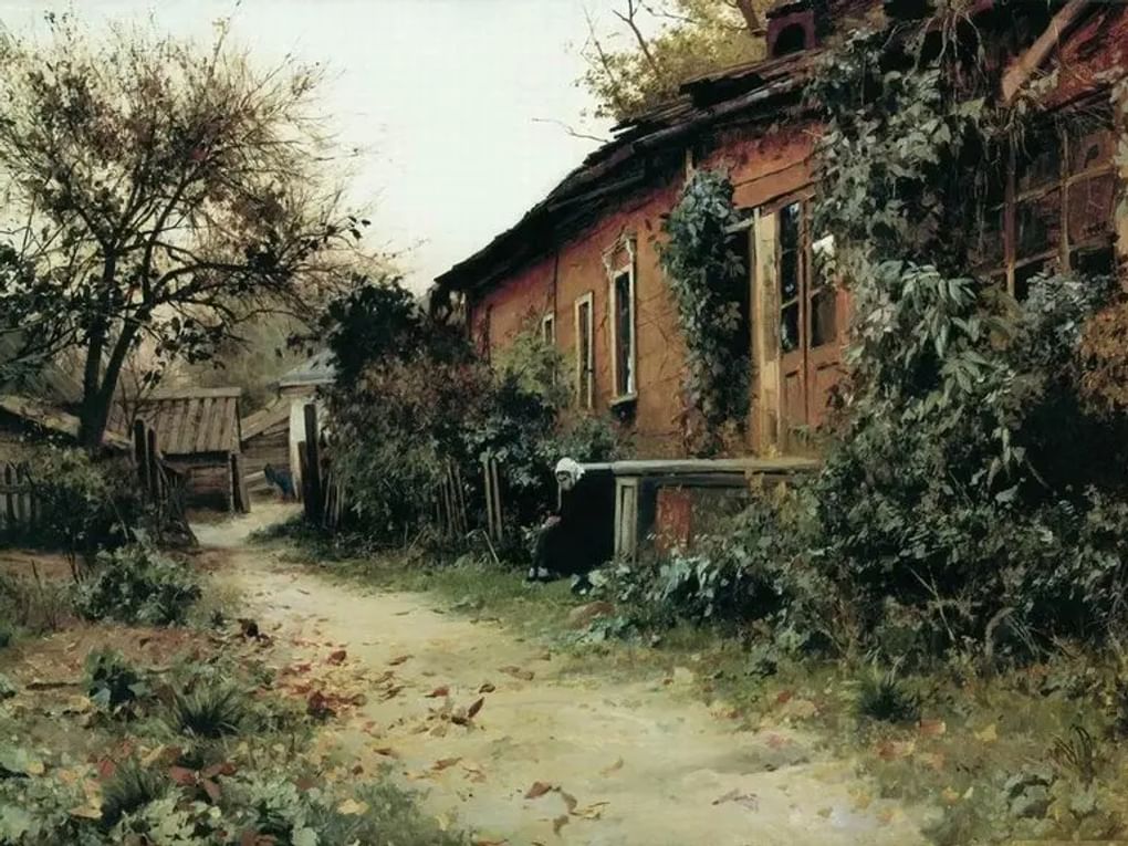 Сергей Светославский. Осень (фрагмент). 1892. Государственный Русский музей, Санкт-Петербург