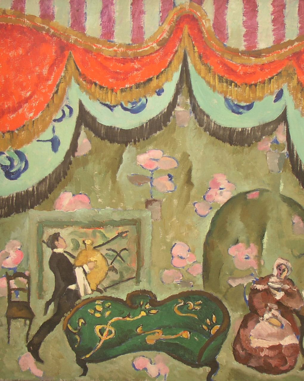 Николай Ливада. Эскиз декорации к спектаклю «Бесприданница» (фрагмент). 1970. Таганрогский художественный музей, Таганрог, Ростовская область  