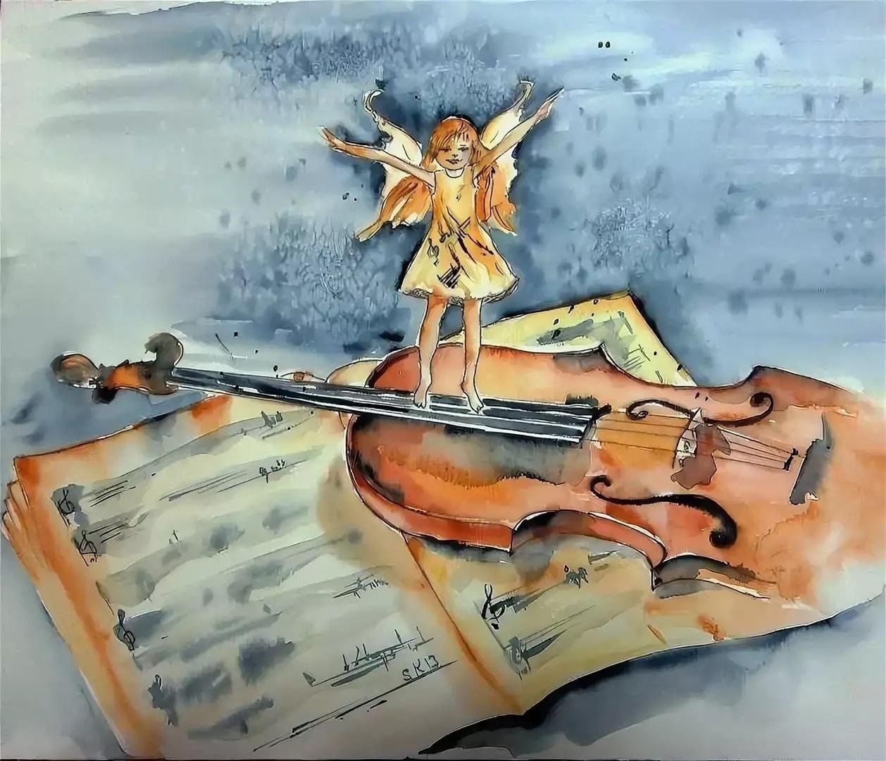 Волшебная скрипка живопись