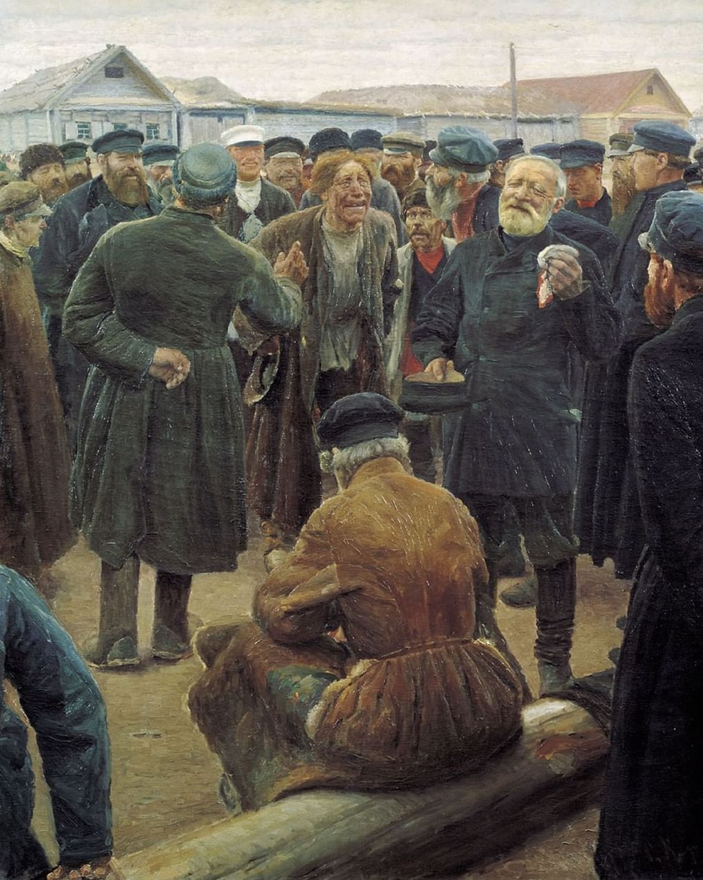 Сергей Коровин. На миру (фрагмент). 1893. Государственная Третьяковская галерея, Москва