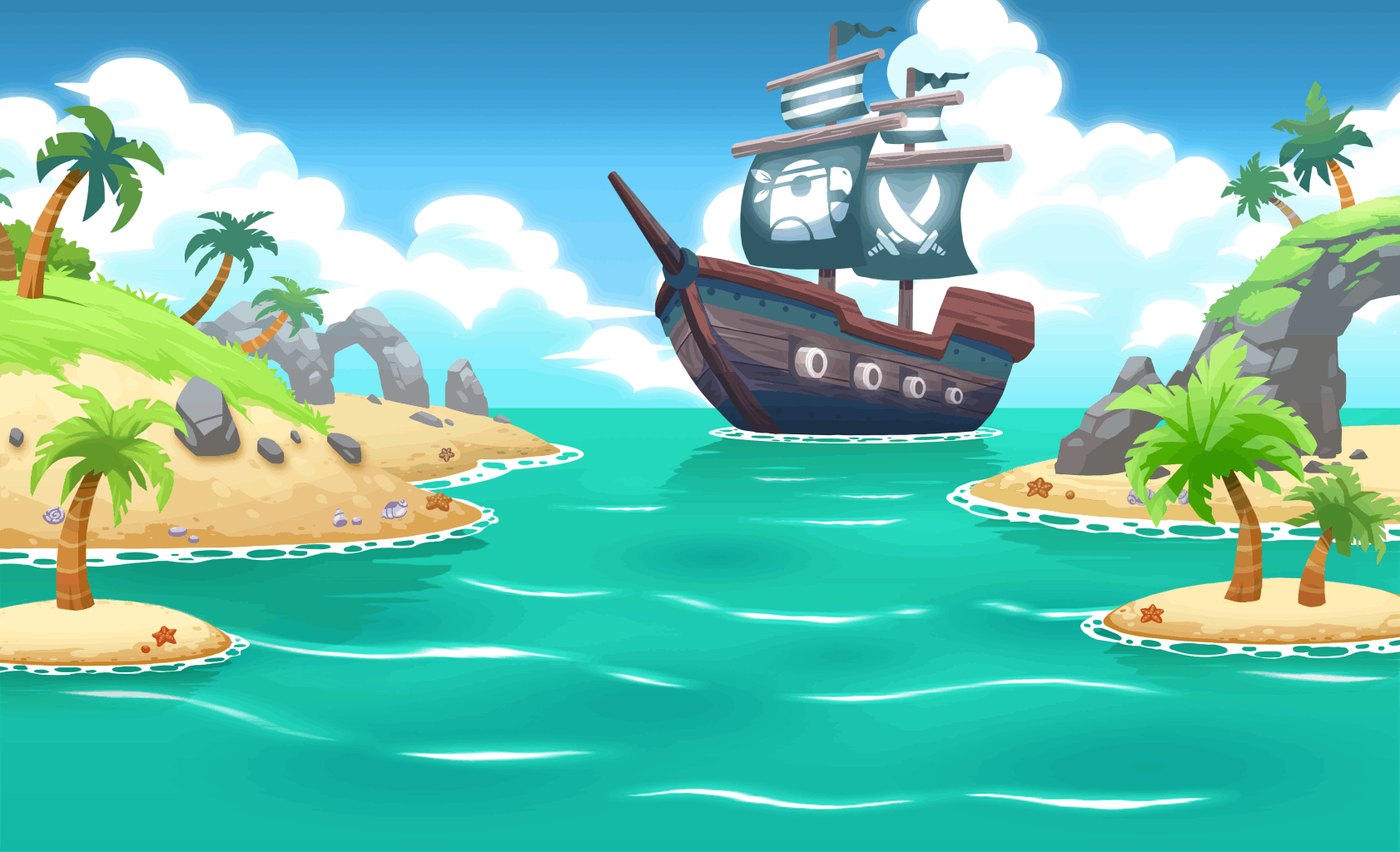 Остров пиратов для детей