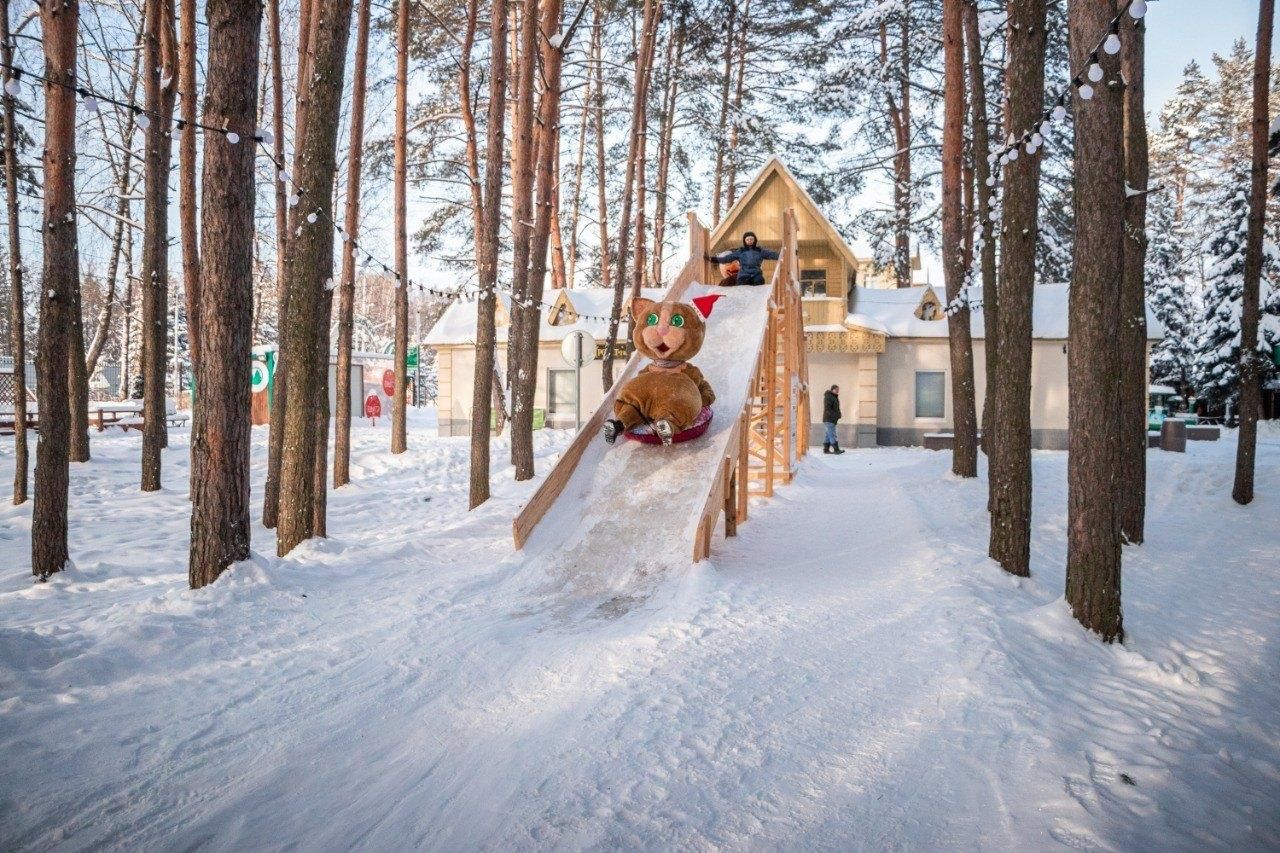 Каширские горки. Горка елочка из бревен. Ульянкина горки Домодедово. Парк ёлочки в Домодедово зимние горки фото.
