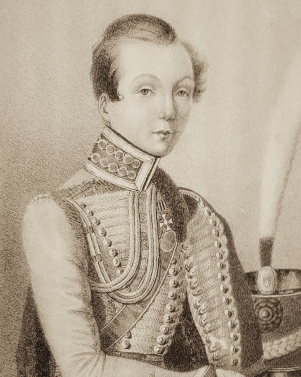 Неизвестный художник. Портрет Надежды Дуровой. 1839. Государственный музей А.С. Пушкина, Москва