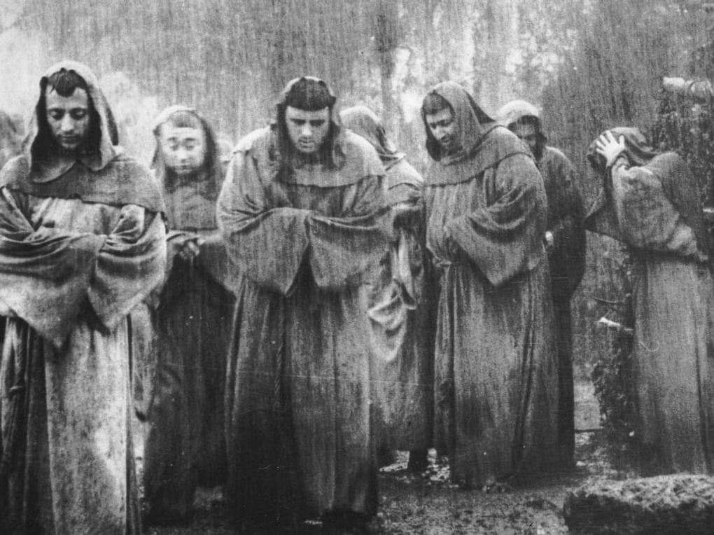 Кадр из художественного фильма Луиса Бунюэля «Назарин» (1959)