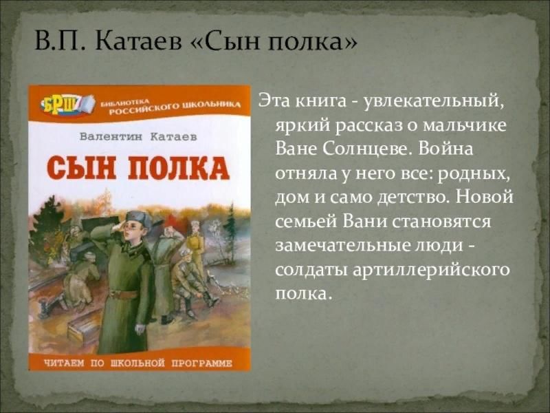 Сын полка план 2 главы