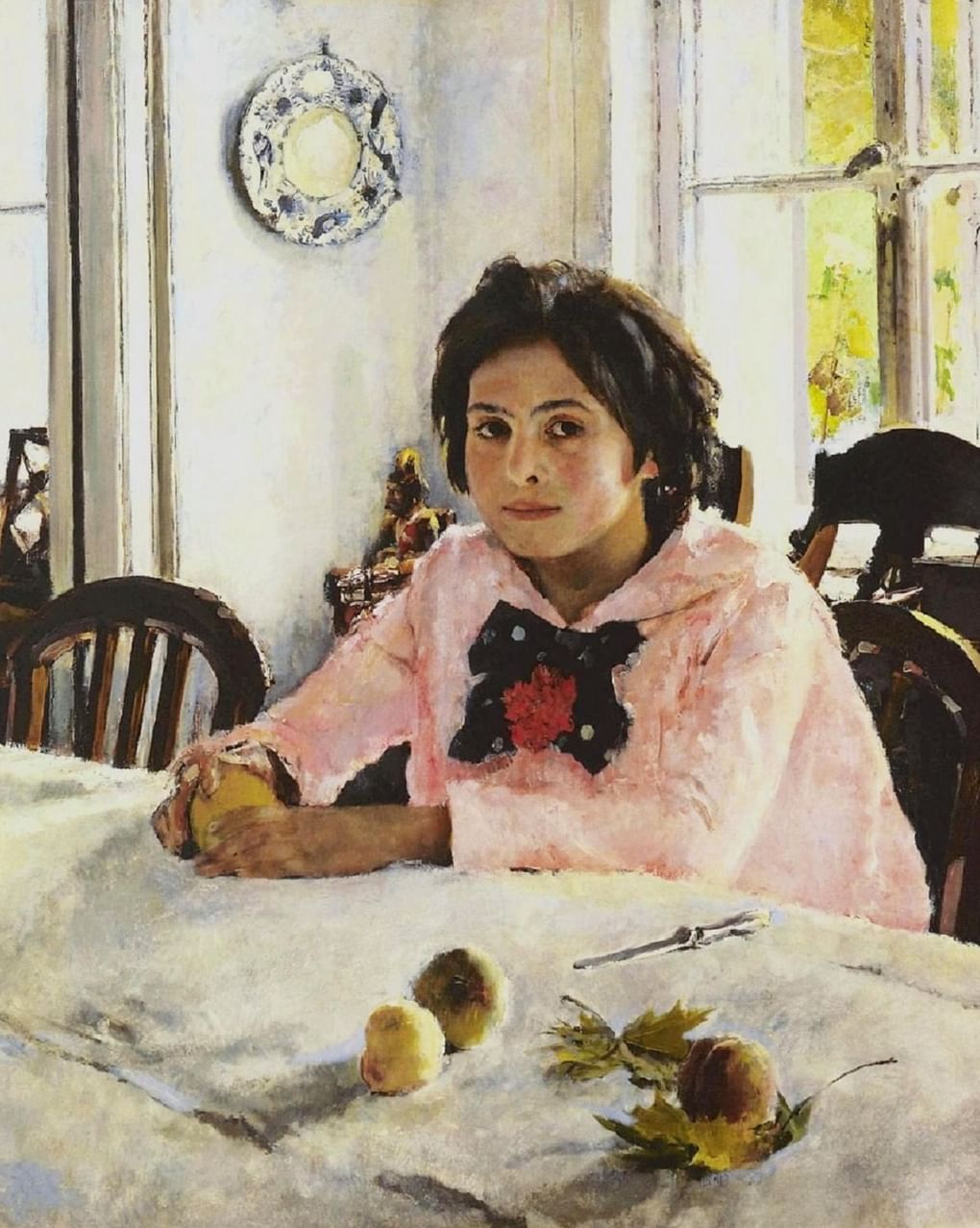 Валентин Серов. Девочка с персиками. Портрет Веры Мамонтовой (фрагмент). 1887. Государственная Третьяковская галерея, Москва