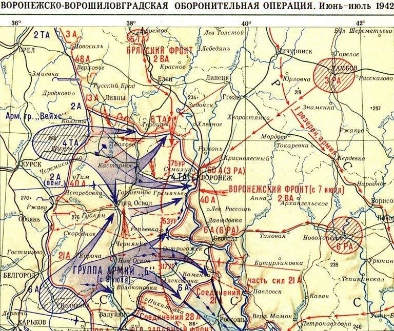 Никольское направление. Воронежско-Ворошиловградская оборонительная операция. Карта Воронежско-Ворошиловградской операции 1942 года. Линия фронта под Воронежем 1942. Воронежско Ворошиловградская операция 1942 года.