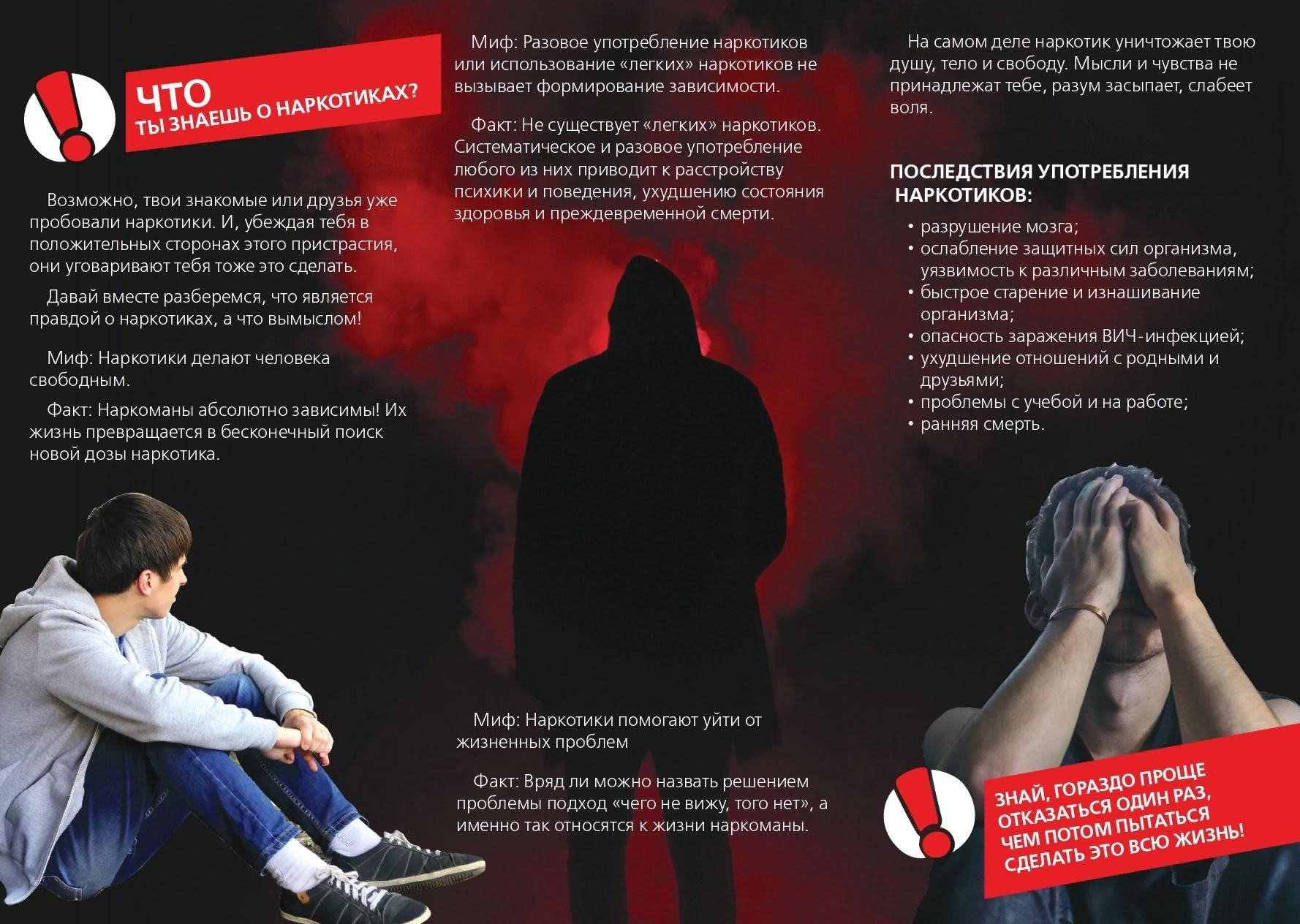 План мероприятий по профилактике наркомании