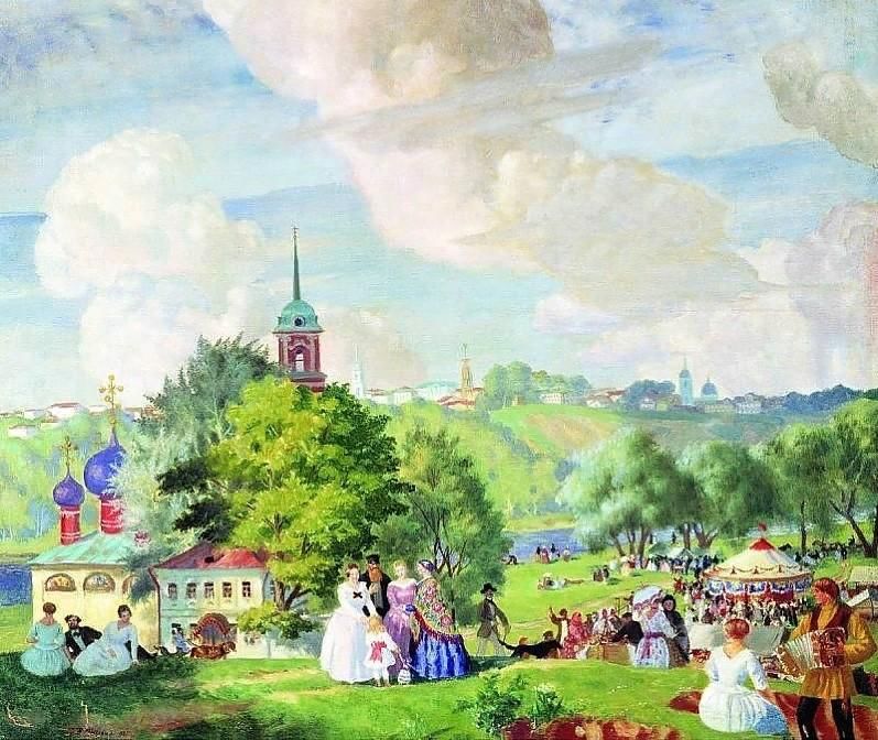 Кустодиев картины с названиями фото